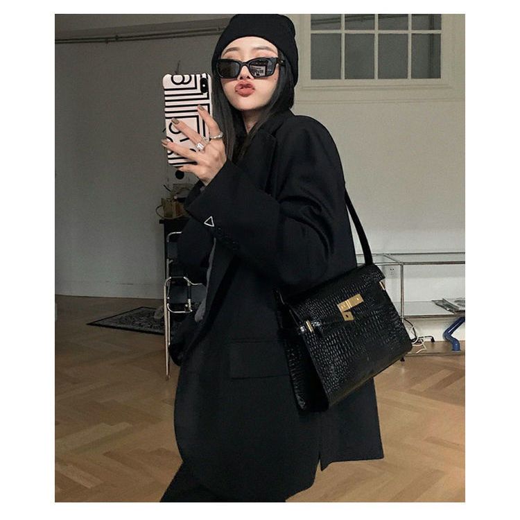 Túi Xách Đeo Vai / Kẹp Nách Chất Liệu Da Phong Cách Thời Trang Retro 2022 Dành Cho Nữ