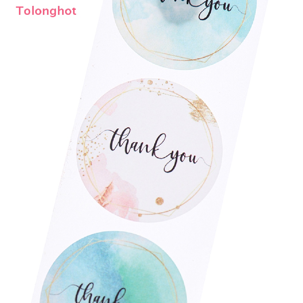 Bộ 500 Miếng Dán Niêm Phong Tự Dính Họa Tiết Hoa Nhiều Màu Sắc