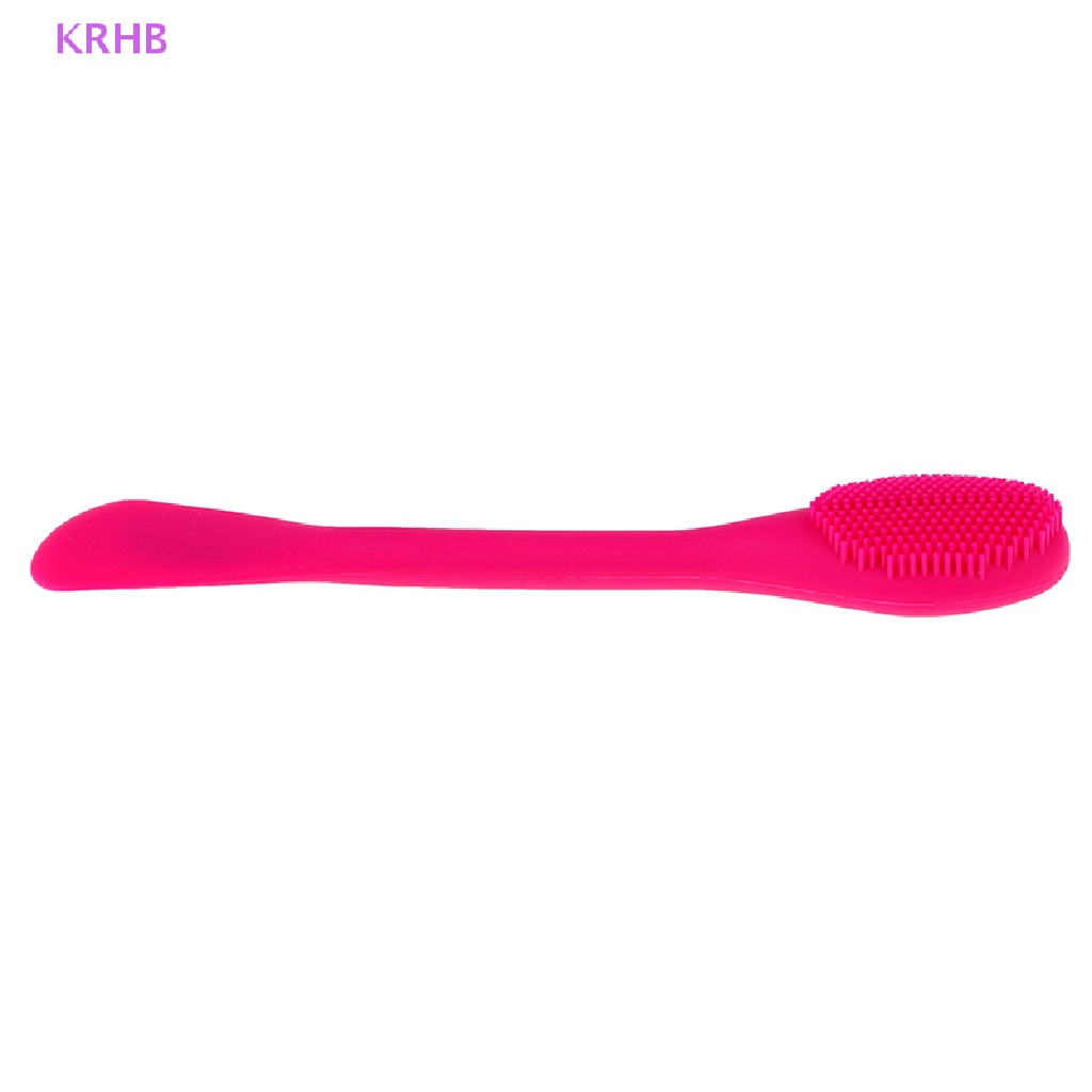 Bàn Chải Silicone Rửa Mặt Mát Xa Tẩy Tế Bào Chết KRHB Áo Thun Thiết Kế Mới Năng Động Thời Trang