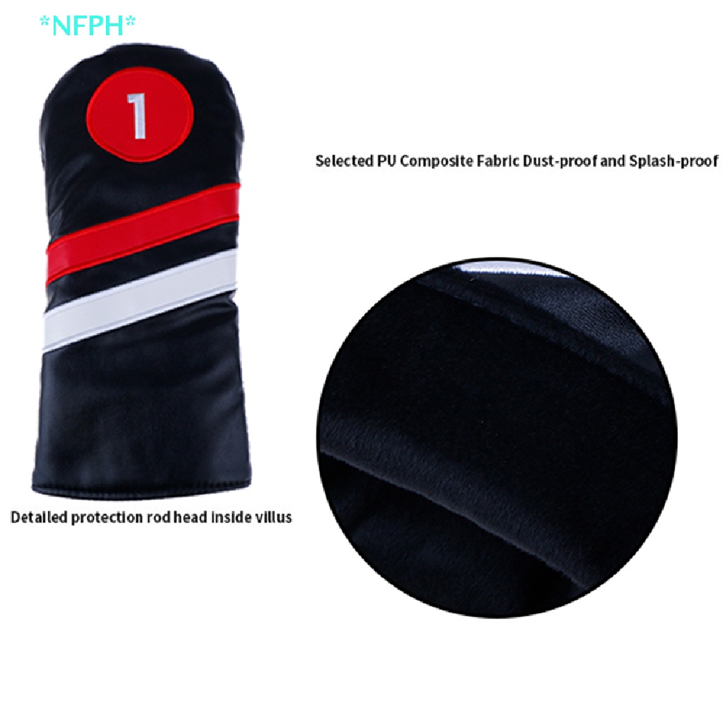 Vỏ Bọc Đầu Gậy Đánh Golf NFPH > Chuyên Dùng #1 #3 #Bao Da PU 5 Đầu Cho Người Lái Xe / Cứu Hộ Fairway Mới