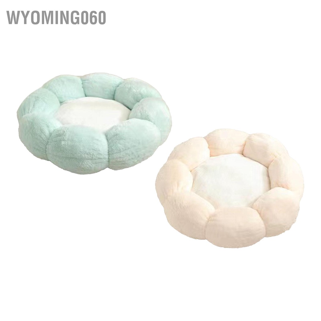 Wyoming060 Giường Cho Thú Cưng Hình Hoa Tròn Dễ Thương Mềm Mại Thoải Mái Ấm Dày Chó Mèo Đệm Phòng Ngủ Khách