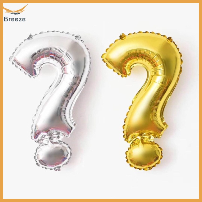 Bong Bóng Trang Trí Biểu Tượng Gió 16 inch @ # &amp; ? ! Bong Bóng Tráng Nhôm, Dùng Trang Trí Tiệc Cưới, Sinh Nhật