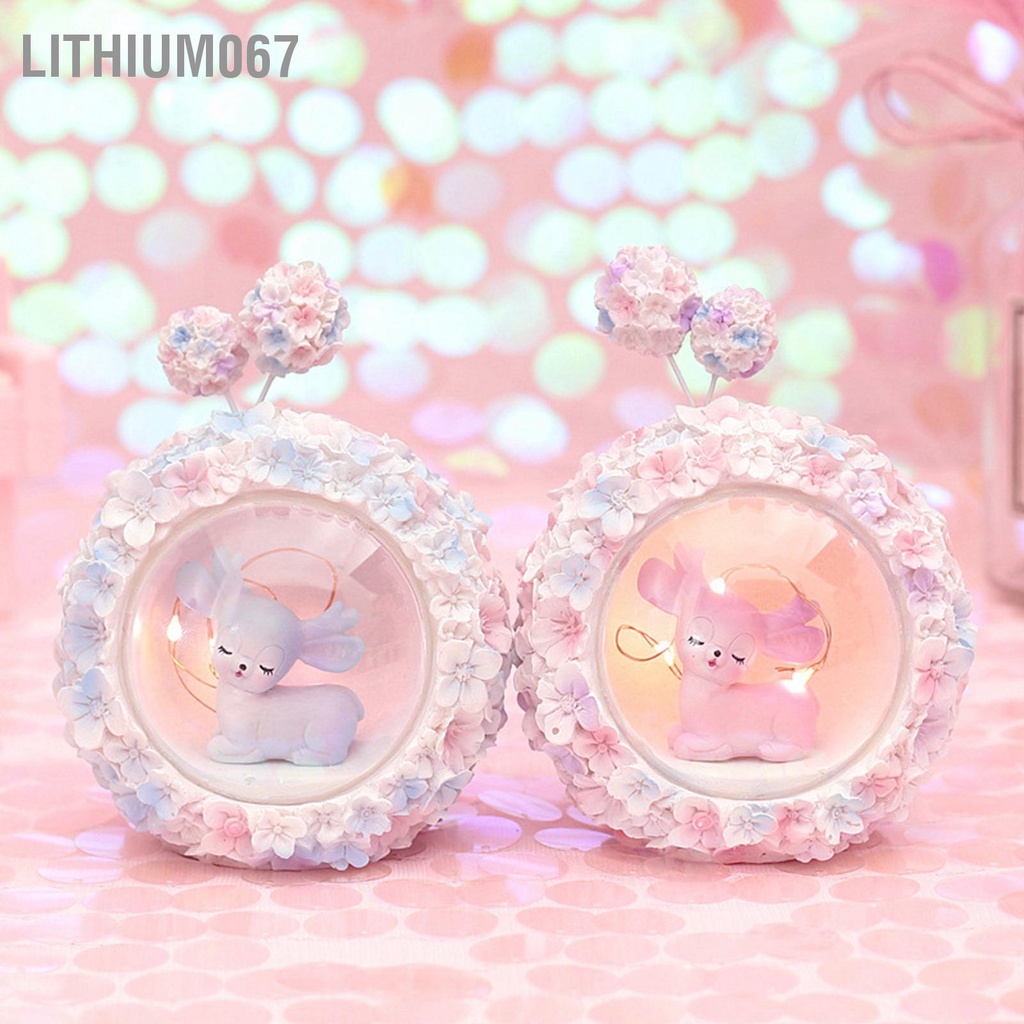 Lithium067 Đồ trang trí đèn ngủ Trang máy tính để bàn cô gái dễ thương cho ngày lễ Sinh nhật Quà tặng nhà cửa