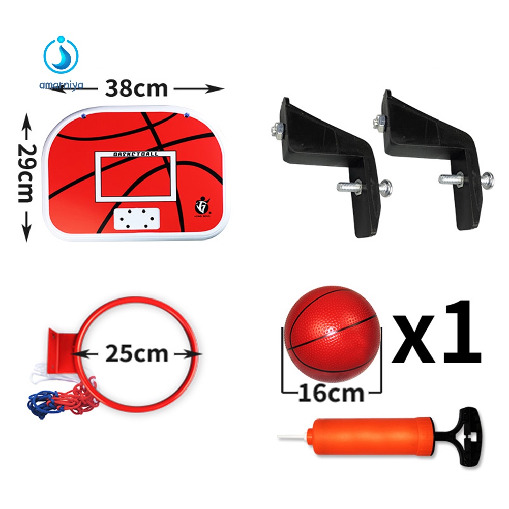 Đồ Chơi Bơm Bóng Rổ Mini Gắn Tường Tiện Dụng Cho Bé