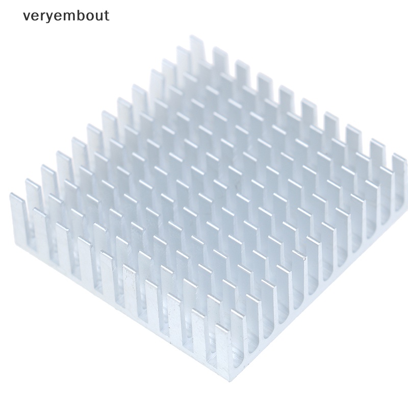 Set 2 Bộ Tản Nhiệt Bằng Nhôm Màu Bạc Kích Thước 40 * 40 * 11mm