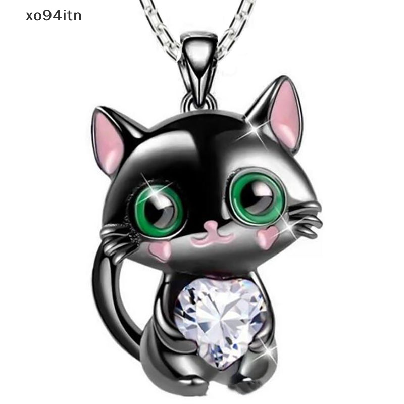 Vòng cổ Mặt Mèo Đính Đá Pha Lê Thời Trang