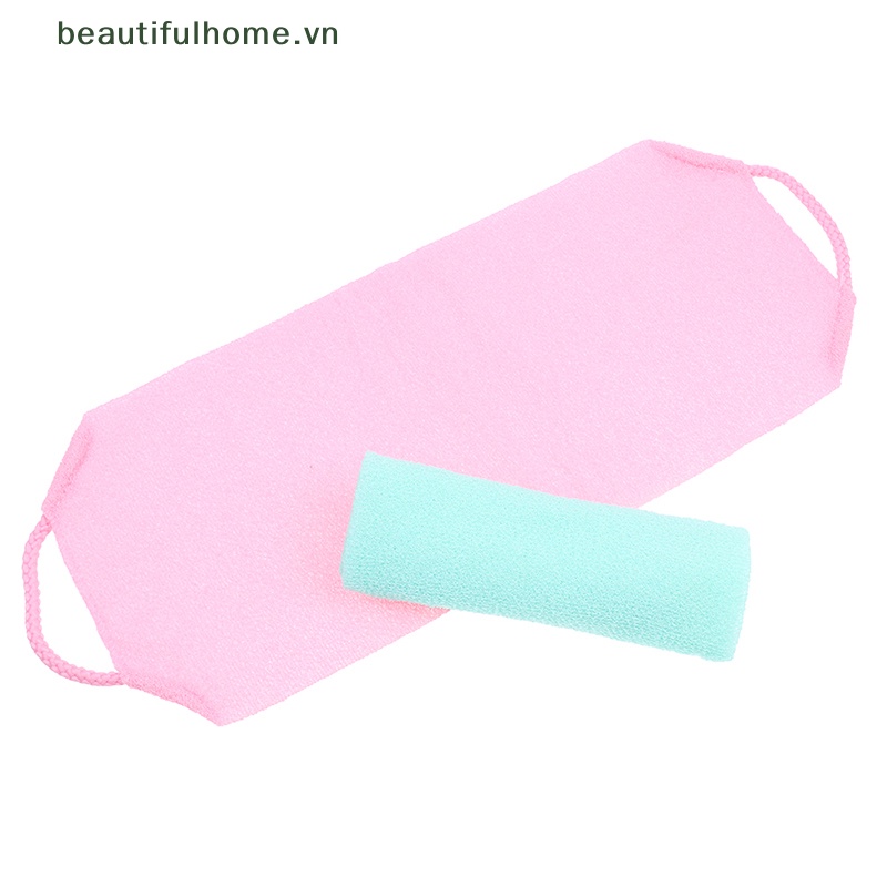 1 Khăn Tắm Tẩy Tế Bào Chết Bằng Nylon Cho Da Lưng / Cơ Thể