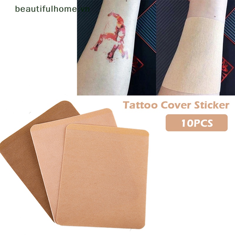 Set 10 Tấm Băng Keo Dán Che Khuyết Điểm Hình Xăm / Vết Sẹo Chống Nước