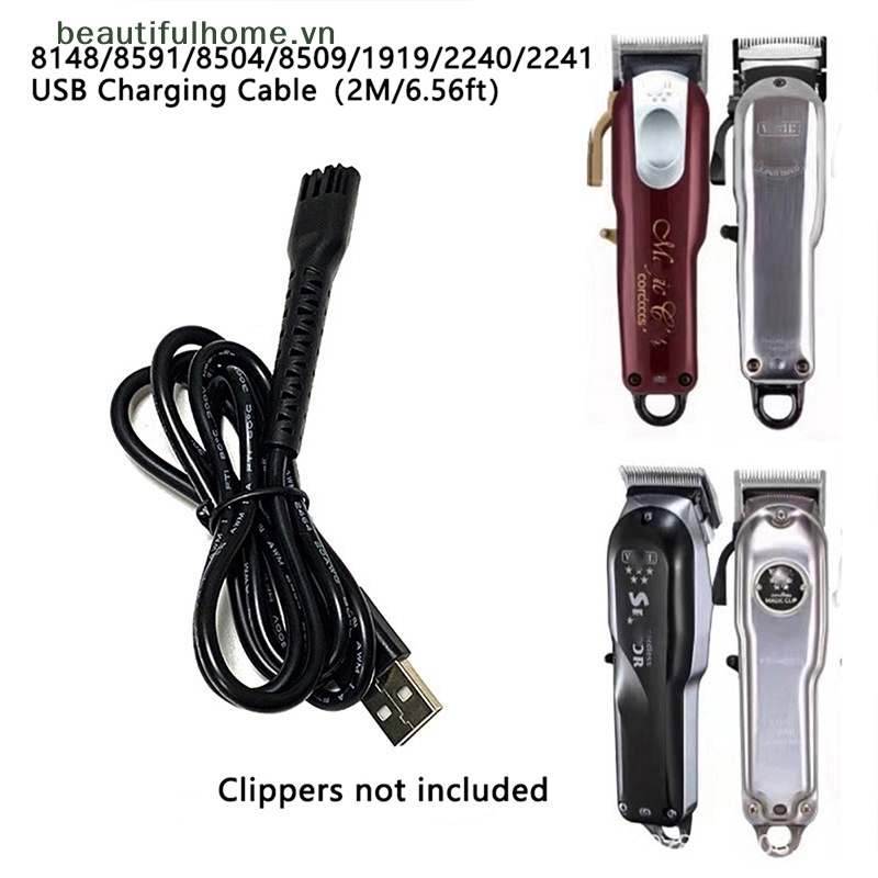 Dây Cáp Nguồn Điện USB Màu Đen 8148 / 8591 / 8504 Chuyên Dụng Cho Tông Đơ