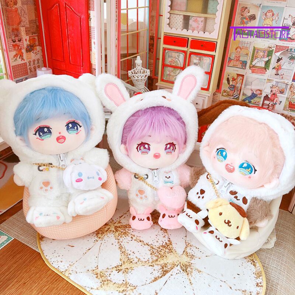 Bộ Búp Bê Gấu Và Thỏ Kèm Giày TTS Đáng Yêu Trang Trí Nhà Cửa