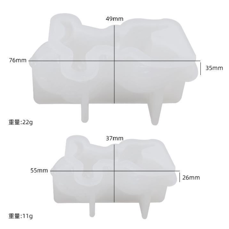 Khuôn Silicone Hình Cá Vàng Nhiệt Đới Tự Làm