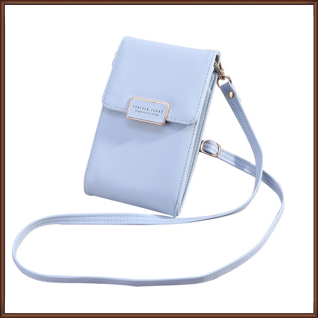 Túi Đeo Vai Bằng Da Màu Trơn Đơn Giản Thời Trang Cho Nữ