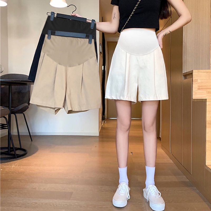 Quần Đùi Dáng Rộng Thời Trang Mùa Hè Dễ Phối Đồ Giản Dị Dành Cho Bà Bầu