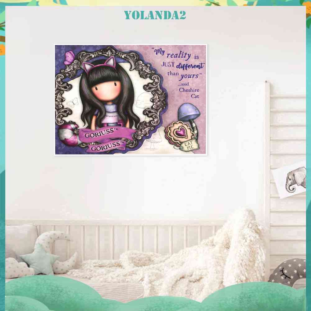 Tranh Đính Đá Kim Cương Toàn Bộ 5D DIY Hình Búp Bê