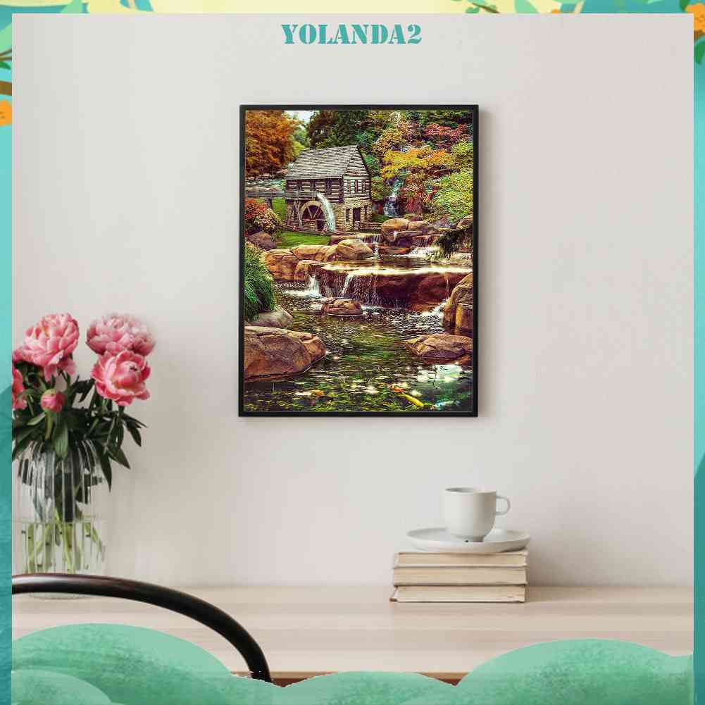 Tranh Đính Đá Kim Cương Toàn Bộ 5D DIY Hình Vẽ Phong Cảnh Trang Trí Nhà Cửa