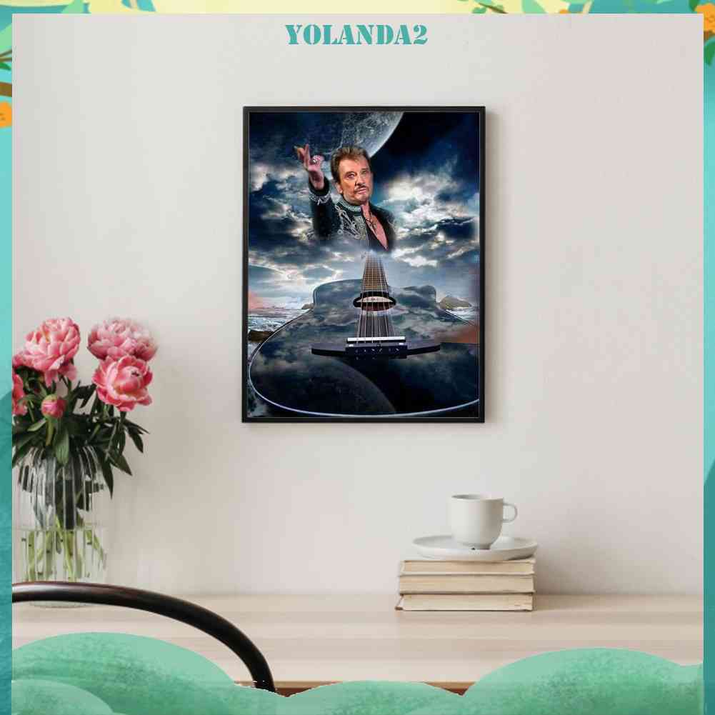 Bộ Tranh Đính Đá 5D Họa Tiết Ca Sĩ Độc Đáo DIY Dùng Trang Trí Nhà Cửa