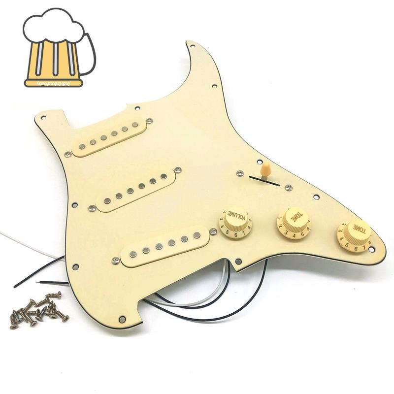 Bộ Miếng Gảy Đàn Guitar Điện Lắp Ráp Màu Vàng