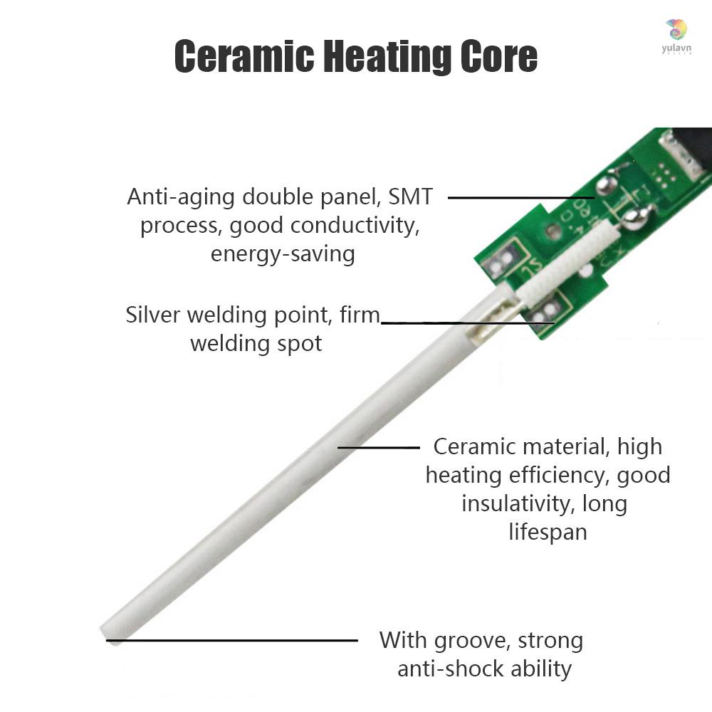 Bộ Súng Hàn Điện 15 Món Cầm Tay 60W Lõi Gốm Điều Chỉnh Nhiệt Độ Nhanh Kèm Túi Đựng Dành Cho Gia Đình DIY