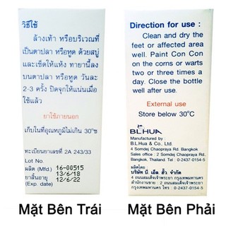 Mụn cóc mụn cơm Con Con Thái Lan