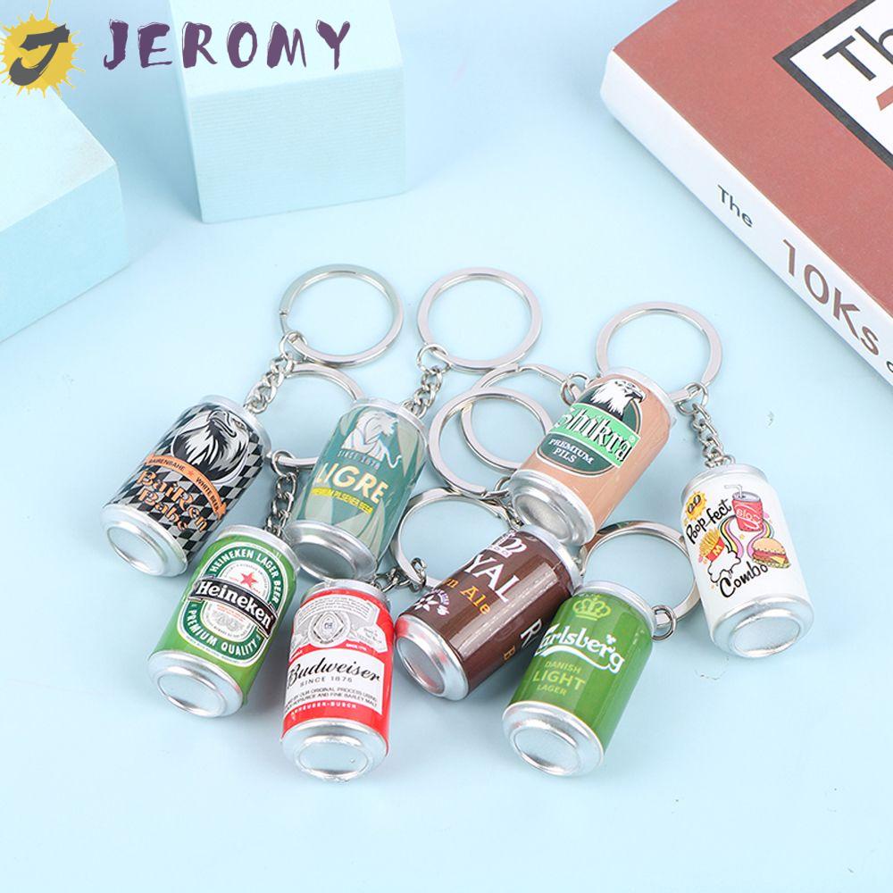 Móc chìa khóa hình lon bia cỡ nhỏ sáng tạo