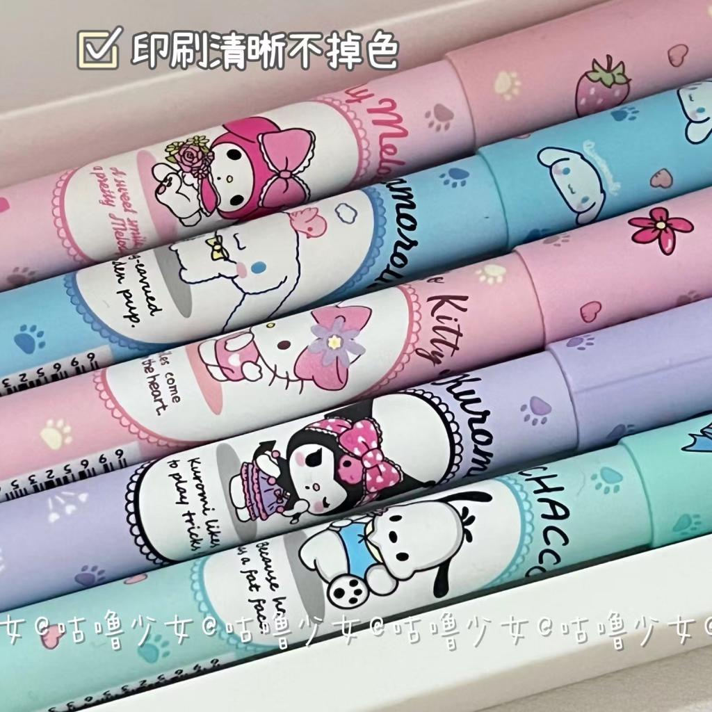 Set 6 Bút Đánh Dấu Hình Sanrio Đáng Yêu Cho Học Sinh