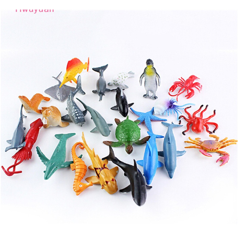 (MớI) Bộ 24 Cá Giả Đồ Chơi Cho Bé