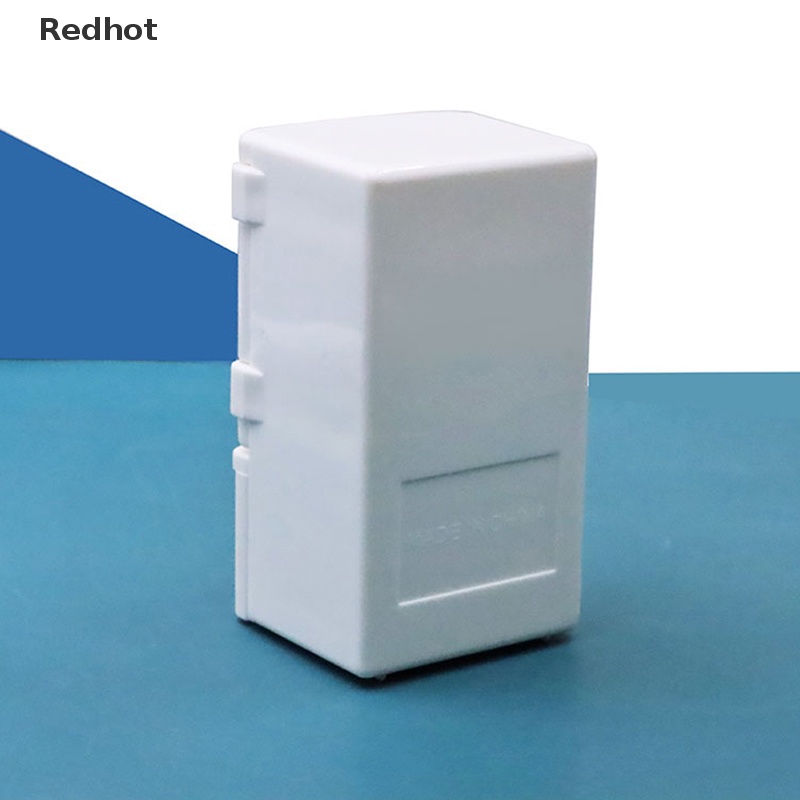 &lt; Redhot &gt; Tủ Lạnh Đồ Chơi Màu Trắng Cho Nhà Búp Bê