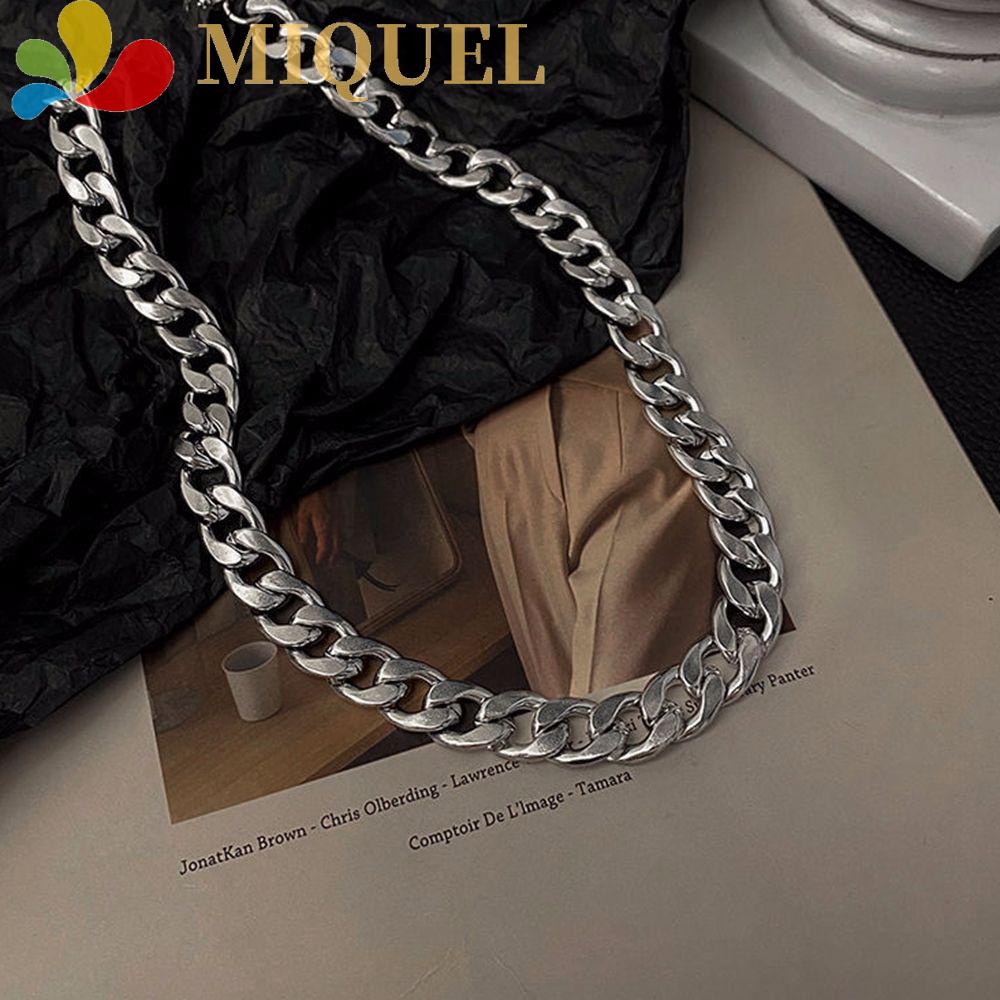 Vòng cổ Thép Titan Dày Thời Trang Hàn Quốc Đơn Giản Cho Nam Nữ