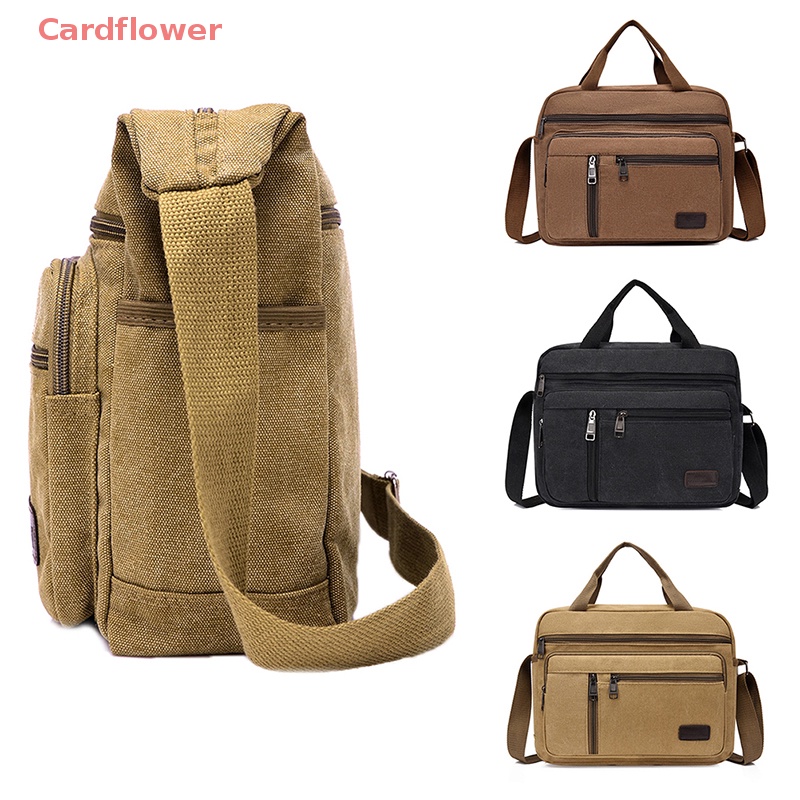 Túi Đeo Chéo Vai Bằng Vải Canvas Thời Trang Doanh Nhân Dành Cho Nam Mới