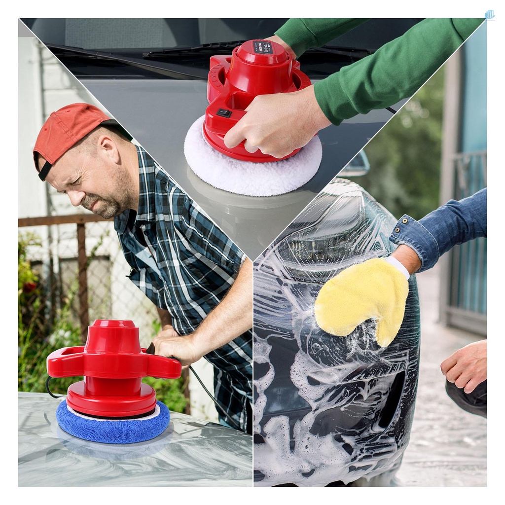 Máy Đánh Bóng Xe Hơi Hai Tay Cầm 10-inch Meterk 2Mwvn 3200RPM Chất Lượng Cao