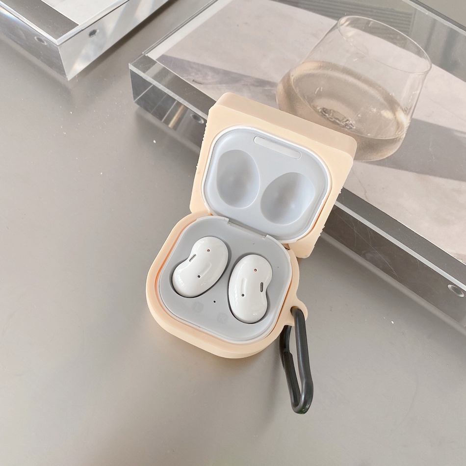 Vỏ Bảo Vệ Hộp Sạc Tai Nghe Bluetooth Samsung Galaxy buds2 2pro / buds live / buds pro Bằng Silicon Họa Tiết Hoạt Hình Dễ Thương