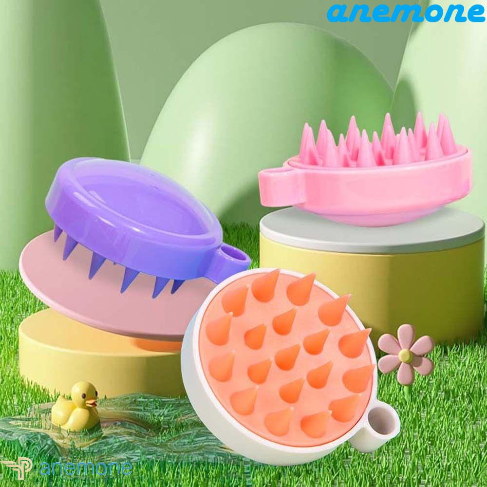 Bàn Chải Massage Tẩy Tế Bào Chết Cho Da Đầu Hình Tròn Thoải Mái