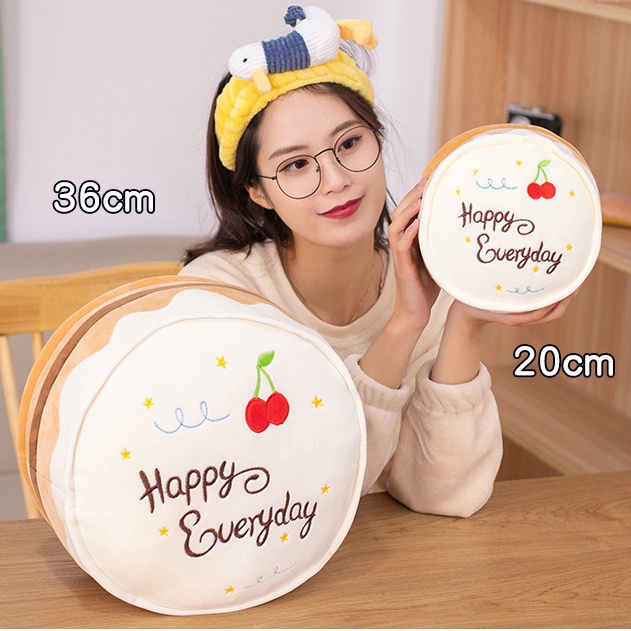 Gối Nhồi Bông Hình Bánh Kem Giả Thiết Kế Sáng Tạo