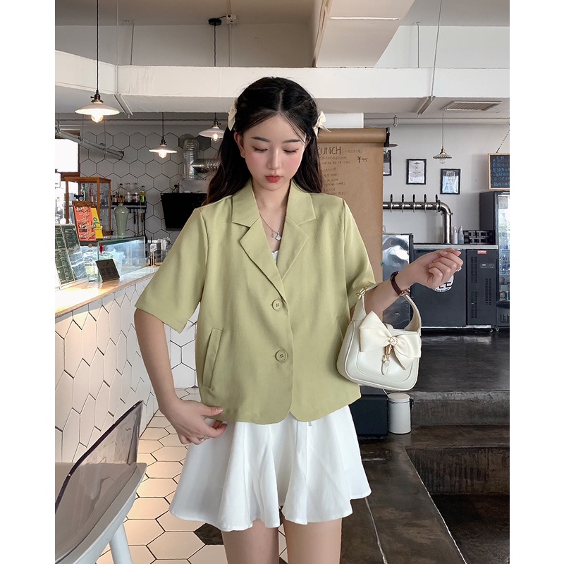 Áo Sơ Mi Ngắn Tay Thiết Kế Mới Thời Trang Mùa Hè Dành Cho Nữ