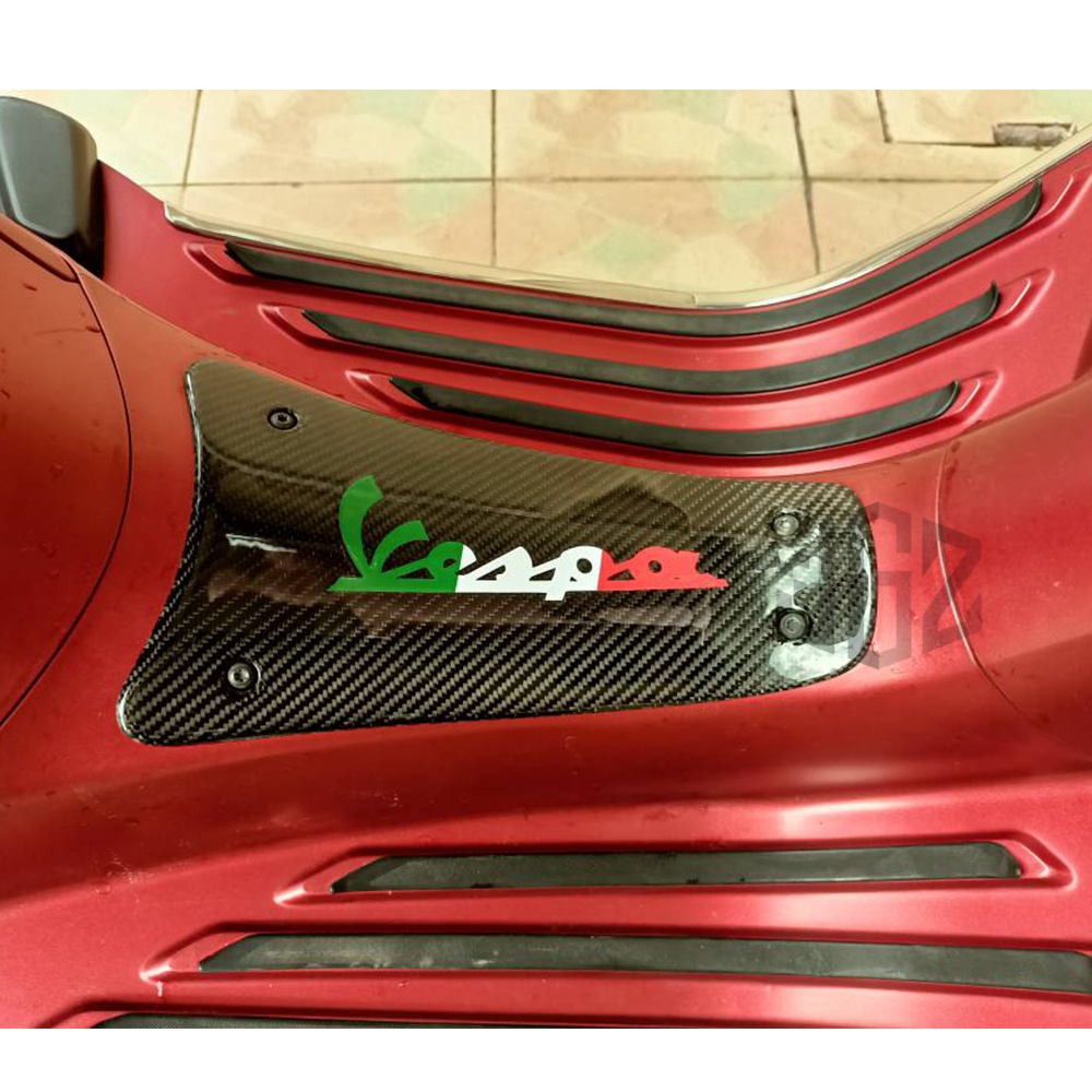 Nắp Đậy Pin Bằng Sợi Carbon Trong Suốt Cho Xe Vespa Sprint Primavera 125 150