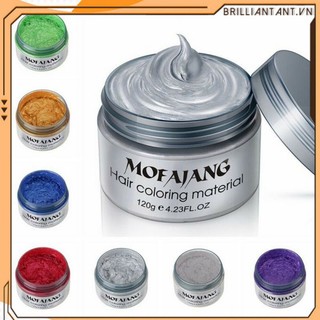 Mofajang kem nhuộm màu tạm thời thời trang bùn kem sáp vuốt tóc salon tạo kiểu tóc pomade màu tóc tạm thời bri
