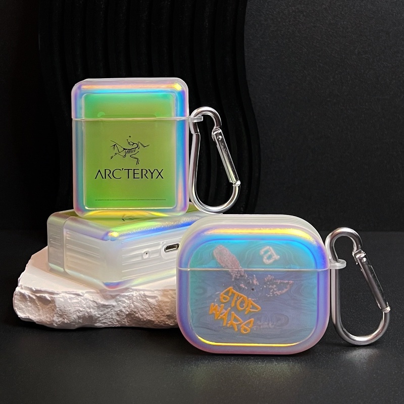 Vỏ Bảo Vệ Hộp Sạc Tai Nghe AirPods 1 2 3 Pro2 2022 Bằng Silicon tpu Mềm Trong Suốt Chống Sốc Thời Trang Kèm Móc Treo Tiện Dụng