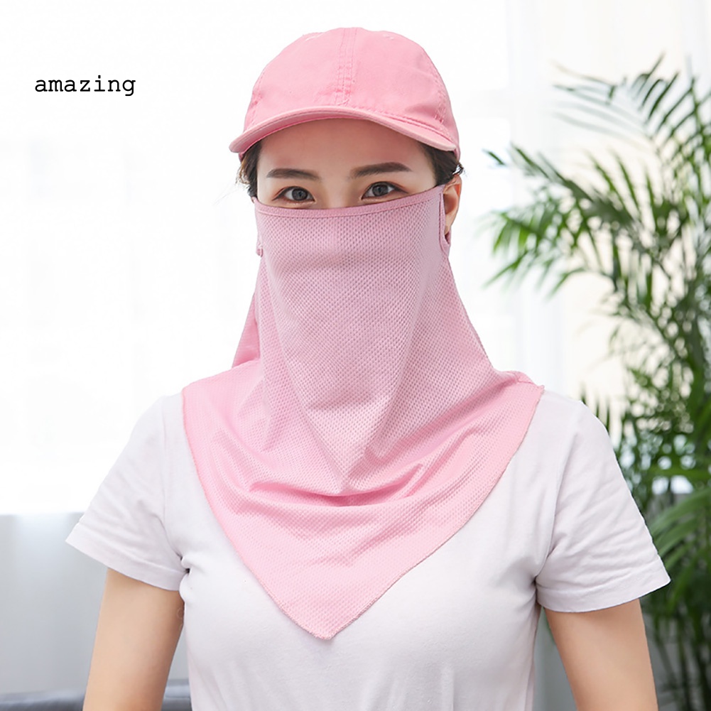 Khẩu Trang Chống Nắng Chống Tia UV Thoáng Khí Màu Sắc Đơn Giản