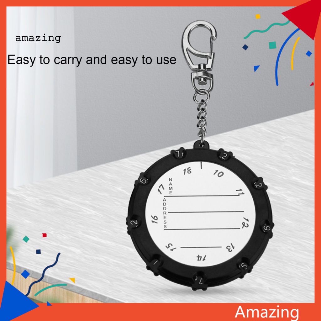 Dụng Cụ Đếm Điểm Chơi Golf 18 Lỗ Kèm Móc Khóa Tiện Dụng