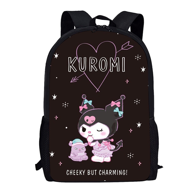 Balo Cỡ Lớn Chống Thấm Nước Thoáng Khí In Họa Tiết Sanrio Kuromi Thời Trang Cho Nam Và Nữ 1