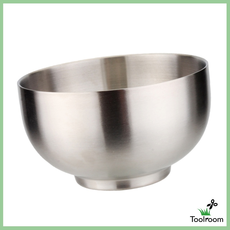 Bát Ăn Salad Hai Lớp Bằng Thép Không Gỉ Kích Thước 12x8cm