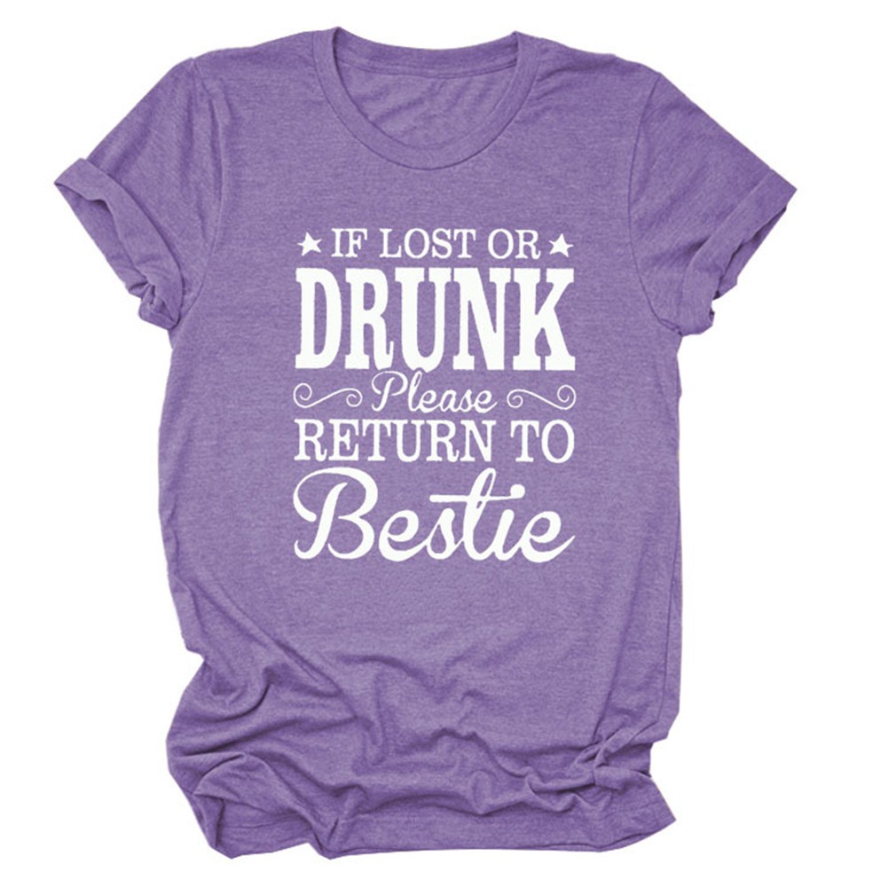 Áo Thun Tay Ngắn Cổ Tròn In Chữ Vui Nhộn Thời Trang Cho Nữ MM0503