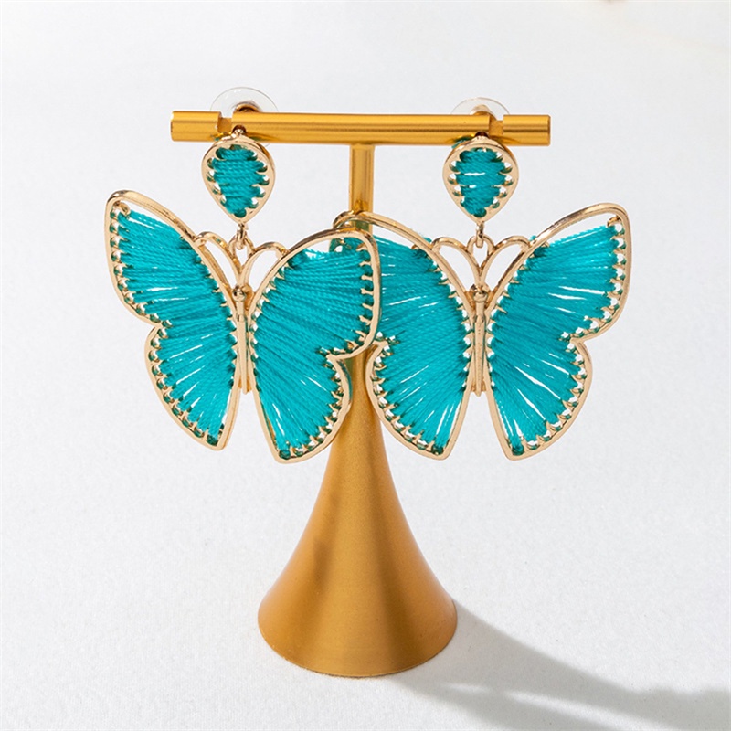 Bông Tai Hình Bướm Nhiều Màu Phong Cách Bohemian Dễ Thương Thời Trang Cho Nữ