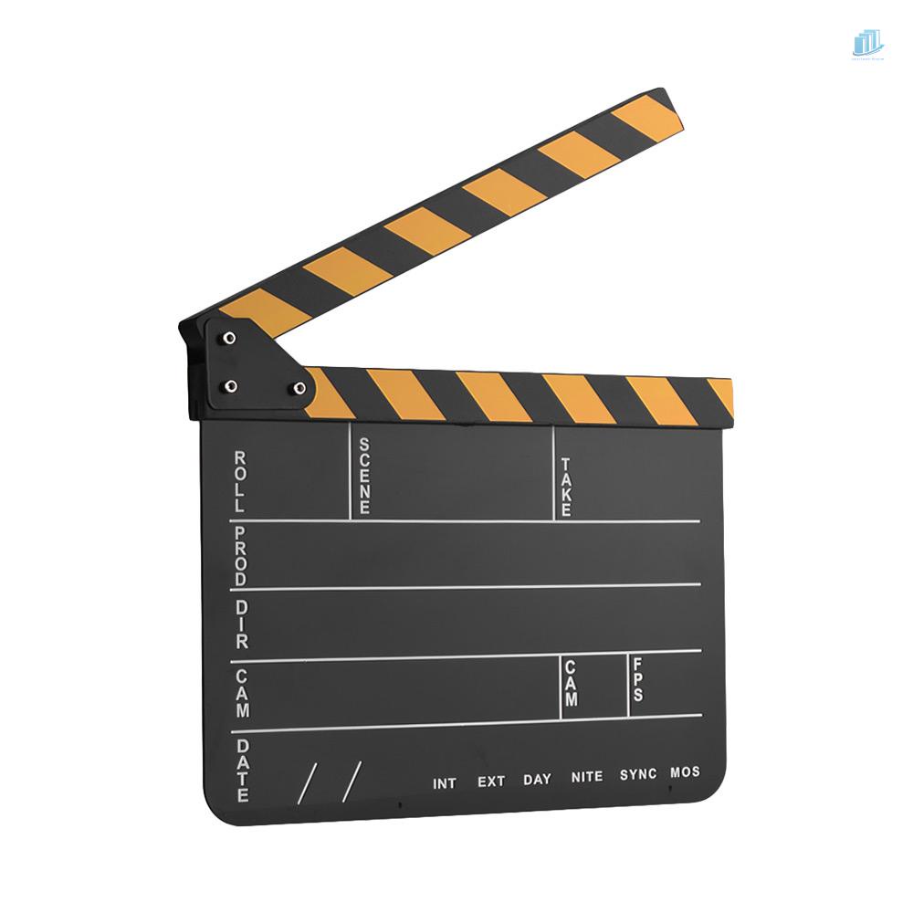 Bảng Clapper Thông Minhwatchinone Bằng Acrylic Màu Vàng / Đen Chuyên Dụng Cho Quay Phim