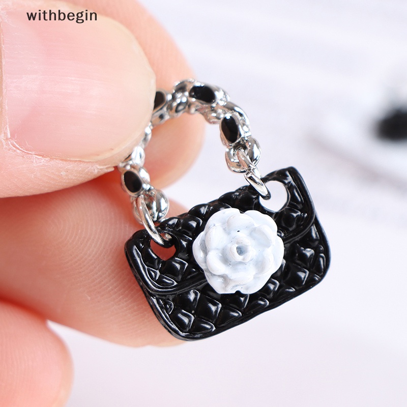 Set 2 Túi Xách Da Đeo Vai Thời Trang Dành Cho Búp Bê 1: 6 1: 12