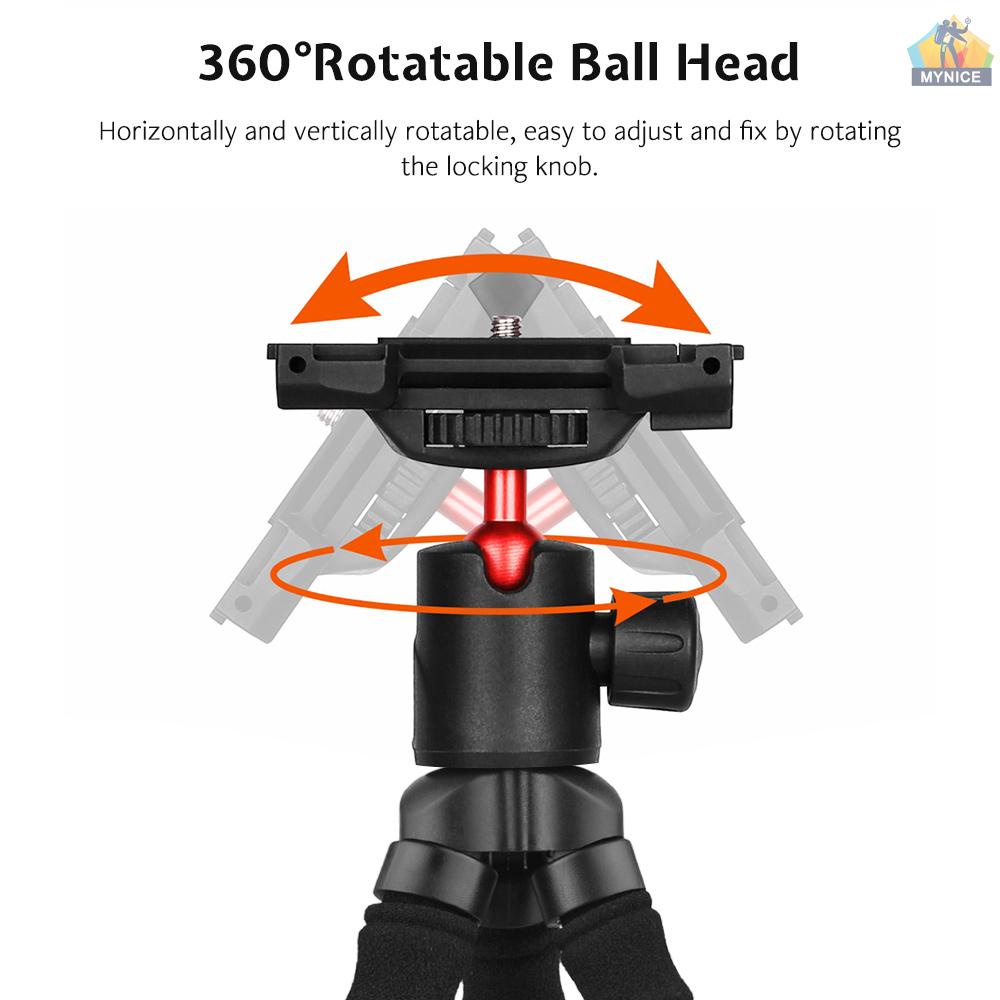 Giá Đỡ Ba Chân Mini Bạch Tuộc Ẩn Có Thể Điều Chỉnh Vít 1 / 4 Inch Cho Máy Ảnh / Điện Thoại Thông Minh mynice KINGJOY KT-500 + BD-50