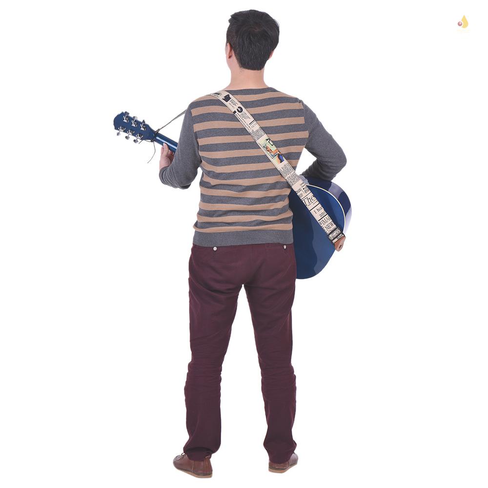 Dây Đeo Vai Bằng Da Tổng Hợp Có Thể Điều Chỉnh Cho Đàn Guitar Điện Acoustic Cổ Điển