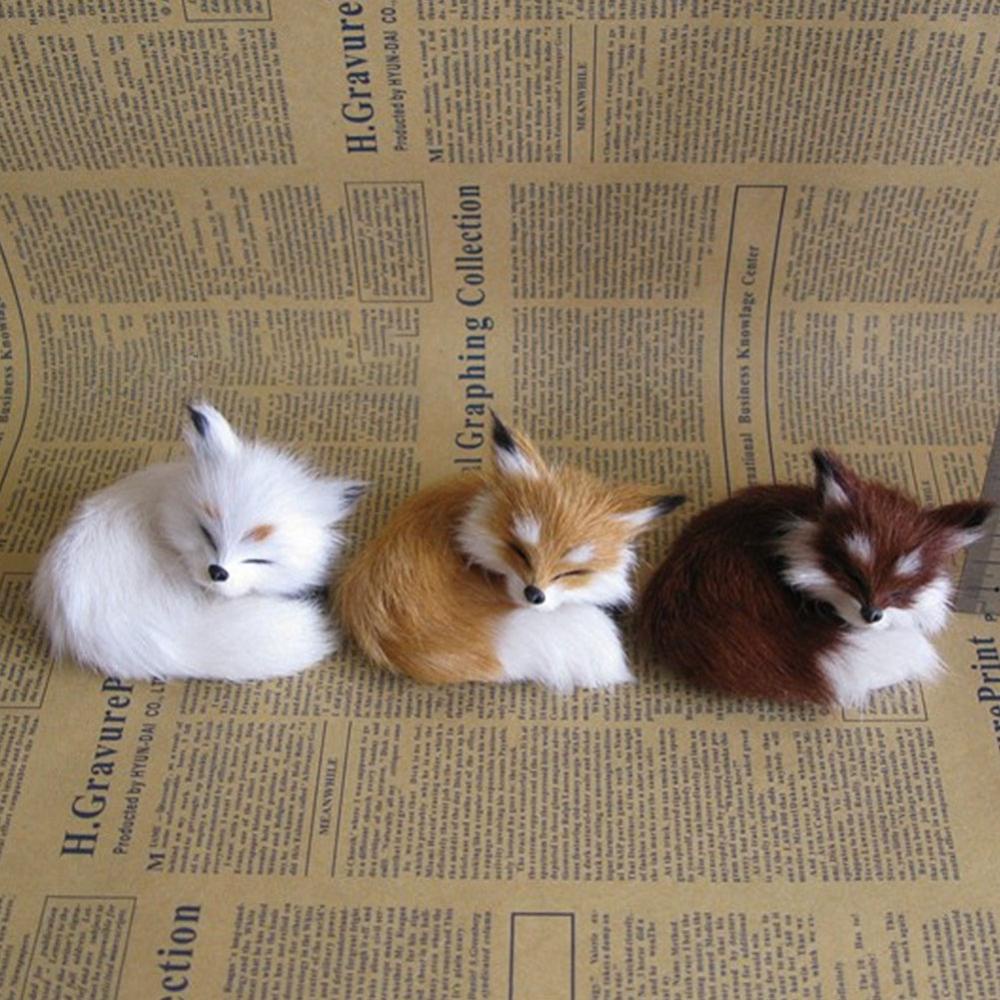 Mô Hình Cáo, Mèo, Thỏ Bằng Nhựa Gắn Lông Giả Dễ Thương Để Bàn Làm Việc, Oto, Trang Trí Nhà Cửa, Sân Vườn