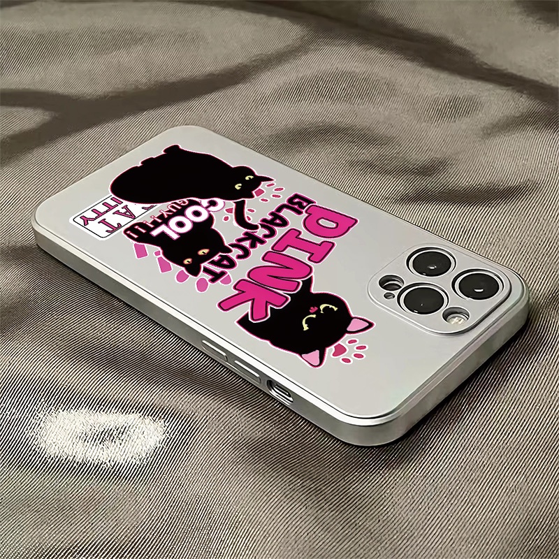 Ốp Điện Thoại Silicon TPU Mềm Mạ Điện Dễ Thương Chống Sốc Cho IPhone 11 14 13 12 Pro XS Max XR X 8 7 6S Plus