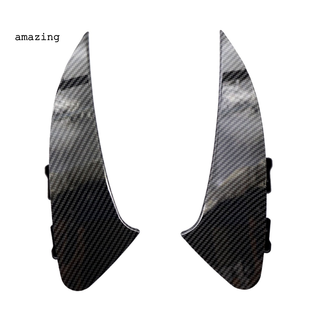 Bộ 2 Khung Viền Lỗ Thông Khí Họa Tiết Sợi Carbon Cho Xe Hơi Benz CLA Sport 2019-2021